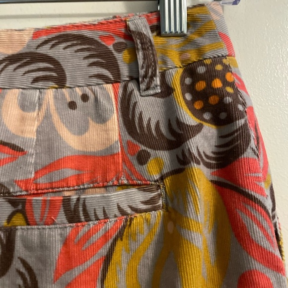 Boden Corduroy Floral Pattern Lined Skirt Size 4R - Picture 10 of 14